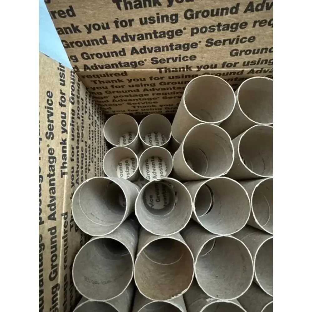 Lot of 98 Empty Toilet Paper Rolls Cardboard Tubes for Crafts Homeschool DIY